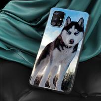 Alaskan Husky Dog Cute Puppy Phone Case for Samsung Galaxy A51 A71 A21S A03s A13 A33 A53 A11 A31 A52 A41 A32 5G A01 Black Cover Samsung A03s black