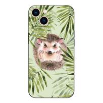 Black tpu case for iphone 14 13 12 11 mini pro MAX 5 5s se 2020 6 6s 7 8 plus x 10 XR XS cover Hedgehog iphone 12pro MAX beige