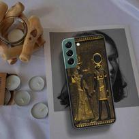 Egipto faraono sieninė tapyba telefono dėklas Samsung A02 A03 A03S A04 A04S Galaxy A55 A35 A25 A15 S10 Lite A9 A8 A7 A6 Plus A90 A80 Dangtelis Samsung A6 2018