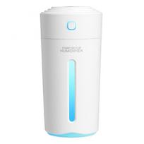 280ML Car Air Humidifier Multifunctional Colorful Atmosphere Light Sprayer Wireless Portable Home Office Air Humidifier 800mah balta