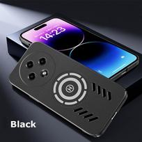 For Oppo A3 Pro Rock Sand Ice Magnetic Heat Dissipation Matte Anti-fingerprint PC Case Breathable Cooling Cover Shell A3 Pro juoda