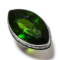 Peridot Gemstone Handmade 925 Sterling Silver Gift Jewelry Ring Size 5.5 J5p12 green