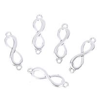 20vnt Charms Link Infinity Simbolių jungtis Sidabrinės spalvos pakabukai pasidaryk pats