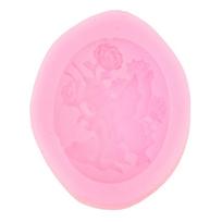 Fėjos silikoninės formos torto dekoro įrankiai sausainių kepimo saldainiai šokolado muilo forma pink