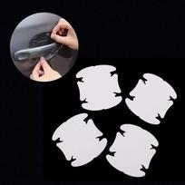4 vnt. skaidrios durų rankenos automatinis nematomas patvarus durų rankenos apsauginės plėvelės klijų lipdukas 4PCS