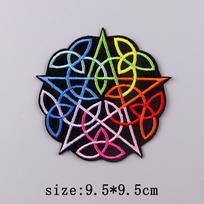 Magic Ball Patch Iron On Embroidered Patches For Clothing Thermoadhesive Patches On Clothes Magic Patch For Clothes Hook Loop gray