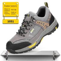 Anti-smashing and Anti-piercing Labor Insurance Shoes, Anti-velvet Leather, Anti-manufacturing, Comfortable, Wear-resistant and Non-slip Safety Shoes 38