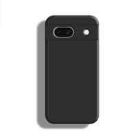„Google Pixel 8A“ dėklas, skirtas „Pixel 8A 7A“ 6A 6 7 8 Pro, originalus skystos silikoninės gumos smūgiams atsparus buferis, skirtas „Pixel 8A“ For Pixel 8A juoda