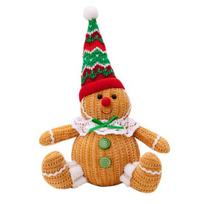 Christmas Gingerbread Man Doll Plush Stuffed Gingerbread Boy Girl Figure with Chef girl