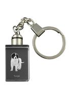 Tornjak, Bosnian And Herzegovinian - Croatian Shepherd Dog - Crystal key ring with dog photo, illuminated key ring, unique gift by Art-Dog brand skaidri