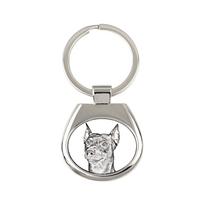 German Pinscher - keychain with a dog, keychain with a print, personalized pendant from the Art-Dog brand sidabras
