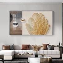 Prabangus minimalistinis abstraktus auksinis drobės paveikslas Modernus sienos meno plakatas Nordic sienos meno paveikslas Svetainės namų dekoras Be rėmo 20*40cm No Frame gray