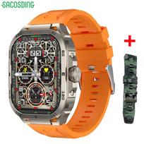 SACOSDING Men Outdoor Smart Watch Wireless Charging Compass 2.1inch HD BT Call AI Voice Fashion Sports Fitness Tracker Health Monitoring Smartwatch