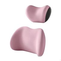 Car Pillow Cushion Kit Neck High Performance Universal Headrest Lumbar for rožinė