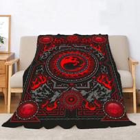 Magic the Gathering Kawaii Blanket King Size Bed Blankets & Throws Microfiber Bedding Knitted Plaid Home Interior Beach Towel 30x40in black