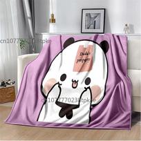 Cute Bubu and Dudu Series Blanket Flannel Cozy Soft Fleece Bedspread Classic Cartoon Blanket,Decke 30x40in