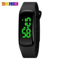 Moment beauty SKMEI brand fashion led male and female students electronic watch waterproof thin integrated case with bracelet watch juoda