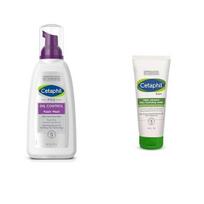 Cetaphil PRO Oil Control Foam Face Wash for Acne & Oily Prone Skin 236ml Daily Advance Ultra Hydrating Lotion ,  Moisturizer 100 G white