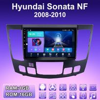 2 DIN Android Carplay Car Radio For Hyundai Sonata NF 2008-2010 Multimedia Player Head Unit Stereo GPS Navigation BT WIFI 2+32GB 1+16GB,A blue