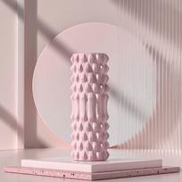 30CM Yoga Column Foam Axis Massage Roller Muscle Back Massager Training Gym Exerciser Equipment rožinė