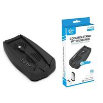Vertikalus stovas su įmontuotomis vėdinimo angomis PS5 Digital Edition žaidimų konsolei USB C kietajam diskui 15.5*14*1.5cm juoda