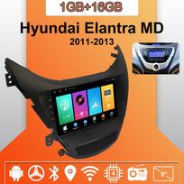 Automobilinis radijas „Android Auto Carplay“, skirtas „Hyundai Elantra MD 2011–2013“ multimedijos grotuvui, galvos įrenginiui, stereo, GPS, navigacija, „Bluetooth“, WIFI, 1+16GB 1+16GB orange