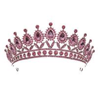 Kalnų krištolo kristalų karūna sidabro spalvos tiara vestuvinė karūna galvos juosta nuotakos plaukų aksesuarai vakarėlio princesės karūna nuotakos karūna gray