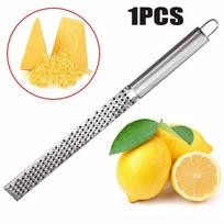 12 colių Lemon Zester nerūdijančio plieno sūrio trintuvė stačiakampė šokoladinė citrinų žievelė su neslidžia rankena virtuvės įtaisais šviesiai pilka spalva
