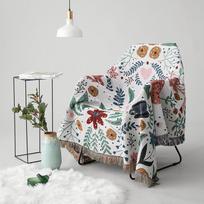 Xiaolu Forest Sofa Napkin Sofa Cover Four Seasons All Inclusive Sofa Cushion Cover Blanket Bed Tail Blanket 130x180cm gray