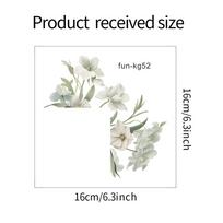 Fun-kg52 Mažas Gaivus Baltos Magnolijos Jungiklis Pritvirtintas Prie Svetainės Verandos Namų Puošybos Sienos Lipdukas 16*16CM/fun-kg52 white