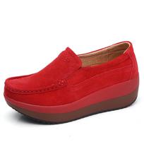 Ladies' Thick Soled Casual Sports Rocking Shoes 35 raudona