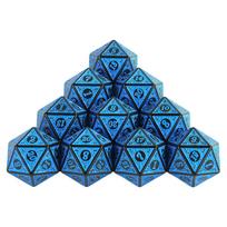 10pcs 20 Sided Polyhedral Dice Set for DND RPG Role Playing Game Table Games įvairiaspalvis