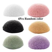 Mini Face Washing Cleansing Sponge Natural Konjac Facial Puff Face Care Sponge Cosmetic Makeup Beauty Tools Accessories black