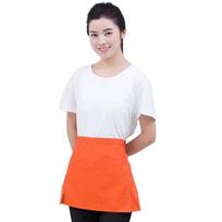 Half Apron with Pockets for Men Women Adults Breathable Chef Apron Practical Kitchen Cooking Apron Chef Costume tamsiai oranžinės spalvos