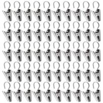20 vnt. nerūdijančio plieno užuolaidų segtukai su kabliu Tvirti ir patvarūs langų užuolaidų kabliukai Namų langų priedai 20pcs