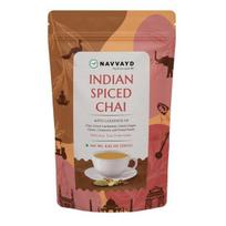 Navvayd Desi Masala Chai, (250 g, 125 puodeliai), su kardamonu, cinamonu, juodaisiais pipirais, gvazdikėliais, pankolio sėklomis ir imbieru white
