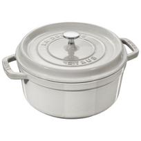 Cocotte Ronde en Fonte - STAUB - 26 cm - Truffe Blanche - 5,25 l - Compatible induction