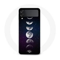 Coque Maniacase pour Samsung Galaxy Z Flip4 lune phase nuit etoile juoda