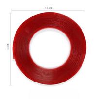 Nail Art Tools, Transparent Double-Sided Tape, Crystal Adhesive Tape, Seamless Nail Art Shop Nail Work Display Glue Nail Art Color Card Double-sided Tape red