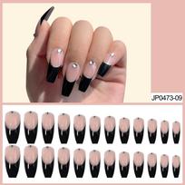 Black French Long Ballet Wear Nail Patch Removable Nail Patch Nail Patch Nail Patch Nail Patch Nail Patch
