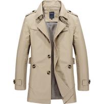 Men 'S Jacket Casual Jacket Work Jacket Cotton Washed Windbreaker M