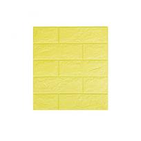70x38cm 3D Tile Brick Wall paper Self-adhesive Waterproof Foam Panel Wallpaper Living Room Home Decoration 3mm citrinos geltonos spalvos