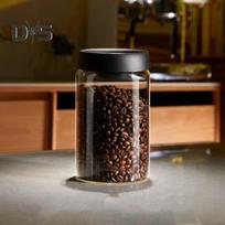 Vakuuminis indas kavos pupelėms Hermetiškas maisto laikymo konteineris Skaidūs stiklainiai namams Apsauga nuo drėgmės Oro išsiurbimo indas 500ML black