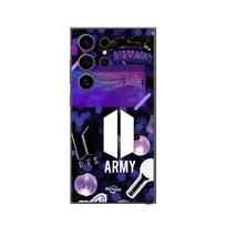 Coque Samsung Galaxy S24 Ultra BTS army logo Bangtan Subs Maniacase juoda