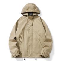Tide Brand Outdoor Mountaineering Windproof Jacket Men'S Loose Large Size Sports Function Hooded Tooling Outside M chaki