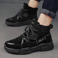 Madingi vyriški batai Retro aukštakulniai odiniai botai Rudens žiemos platforminiai batai Lauko įrankių vyriški batai Botas De Hombre 39