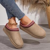 Fashion Women Boots Winter Brand Fur Short Plush Warm Snow Boots Women 2024 New Fashion Platform Flat Shoes for Women Zapatos De Mujer 36 smėlis