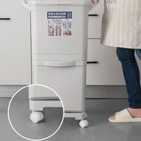2 sluoksnių klasifikacija Šiukšliadėžė Virtuvinė plastikinė šiukšliadėžė, drėgna ir sausa, mygtukas, perdirbimas, sukrauta rūšiavimo šiukšlių dėžė 2 lips gray gray