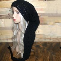 New handmade crocheted fashionable personalized long witch hat for adults adult 57-59cm