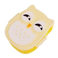 Cartoon Owl Shaped Lunch Box Bento Box Portable Food Container With Spoon For Kids Child Student Food Storage Box Outdoor Picnic 800ml white